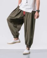 Ayako - Pantalon Sarouel Large Japonais en Coton