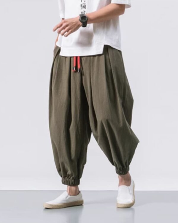Ayako - Pantalon Sarouel Large Japonais en Coton