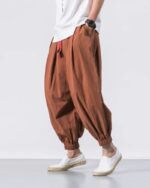 Ayako - Pantalon Sarouel Large Japonais en Coton