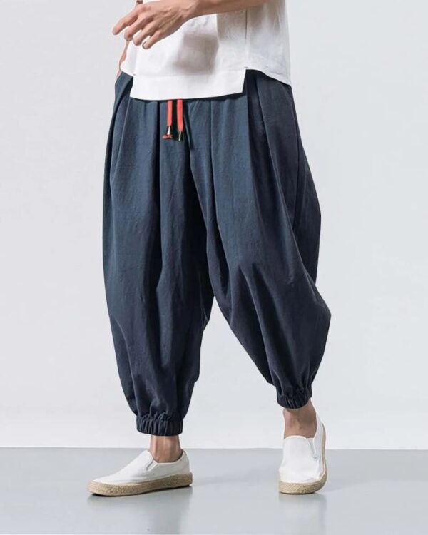 Ayako - Pantalon Sarouel Large Japonais en Coton