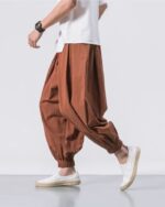 Ayako - Pantalon Sarouel Large Japonais en Coton