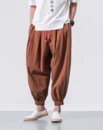 Ayako - Pantalon Sarouel Large Japonais en Coton