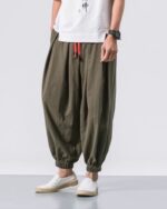 Ayako - Pantalon Sarouel Large Japonais en Coton