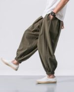 Ayako - Pantalon Sarouel Large Japonais en Coton