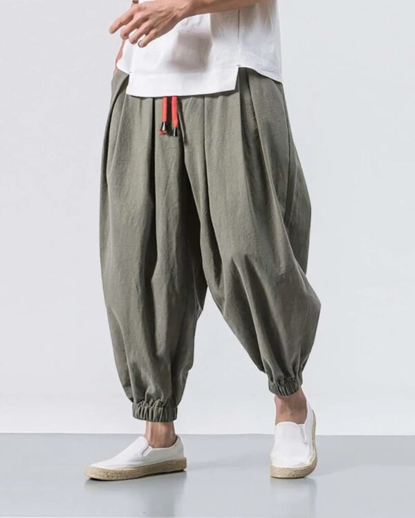 Ayako - Pantalon Sarouel Large Japonais en Coton