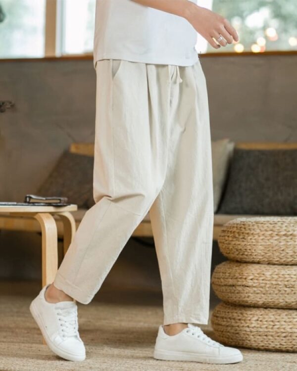 Masashi - Pantalon Lin & Coton Japonais