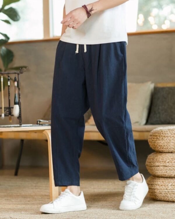 Masashi - Pantalon Lin & Coton Japonais