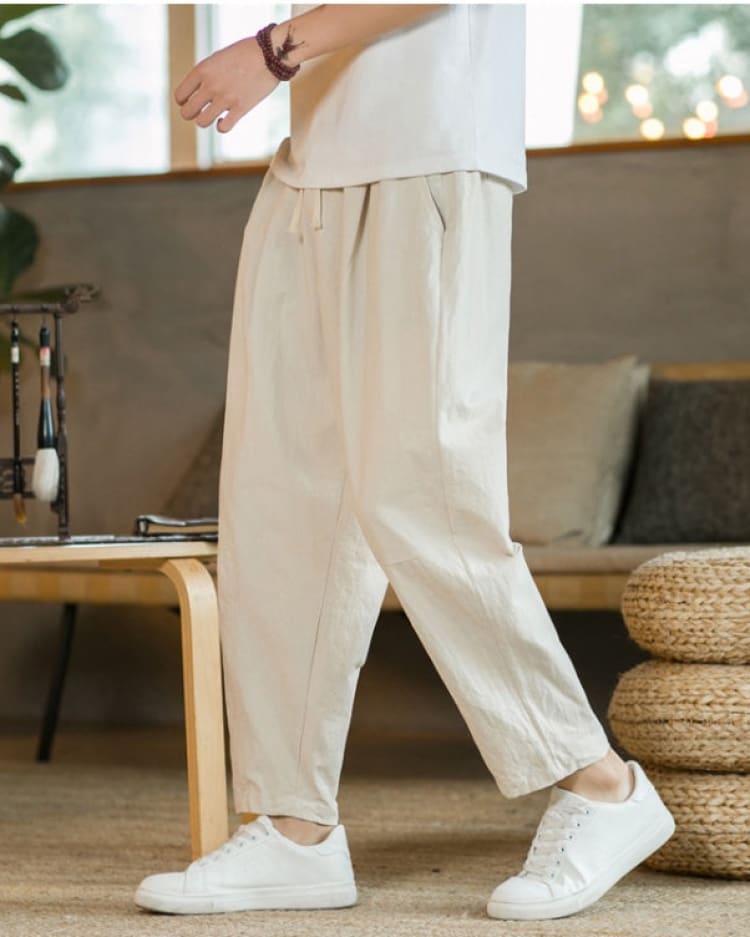 Masashi - Pantalon Lin & Coton Japonais
