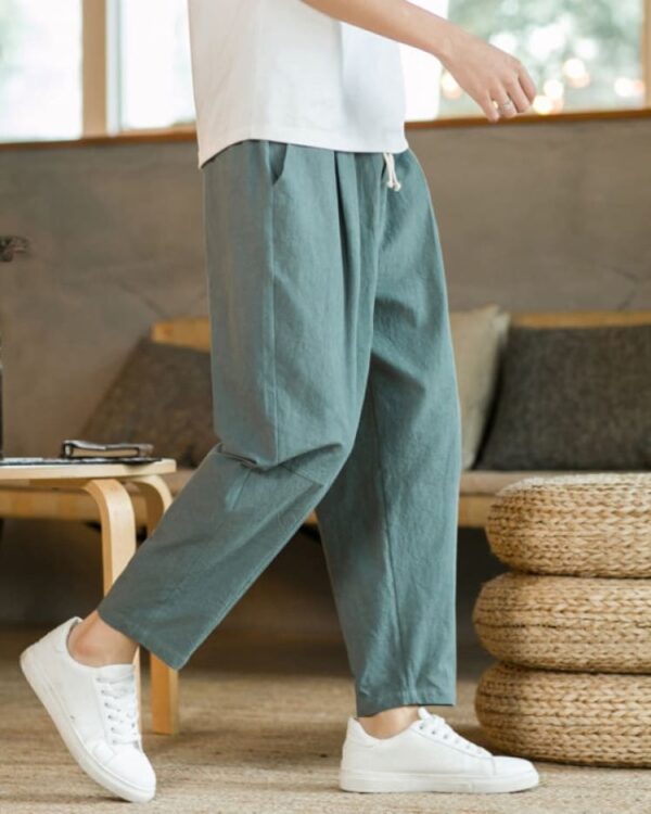 Masashi - Pantalon Lin & Coton Japonais