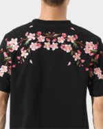 Sakura - T-Shirt Japonais Brodé Fleurs de cerisiers