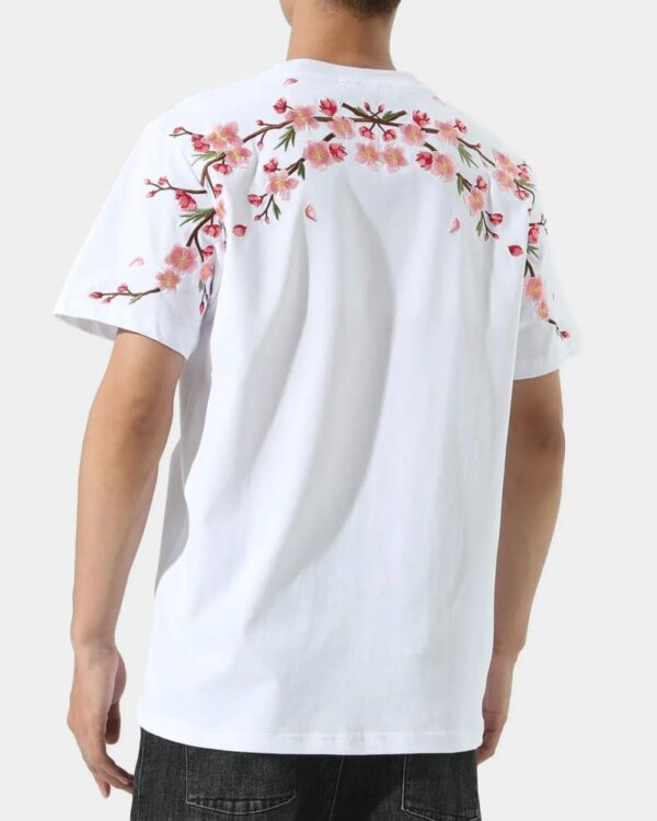 Sakura - T-Shirt Japonais Brodé Fleurs de cerisiers