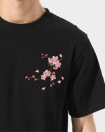 Sakura - T-Shirt Japonais Brodé Fleurs de cerisiers