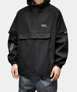 Black Techwear Coat