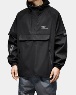 Black Techwear Coat