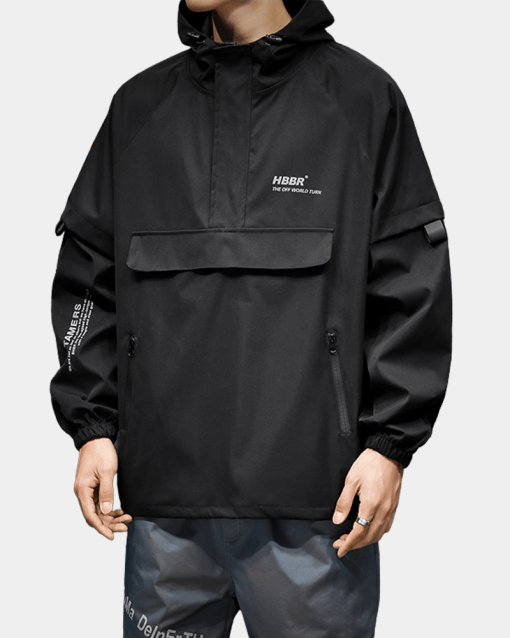 Black Techwear Coat