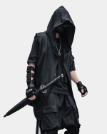Black Sleeveless Jacket