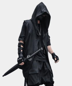 Black Sleeveless Jacket