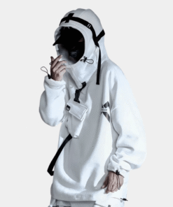Techwear Hoodie With Straps