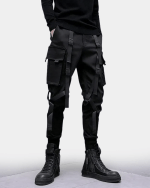 Black Pants With Straps