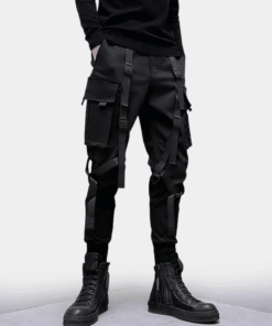 Black Pants With Straps