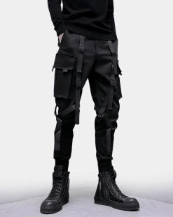 Black Pants With Straps