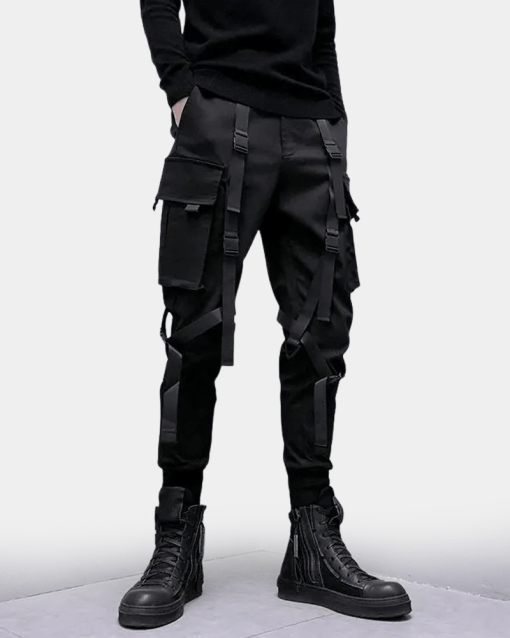 Black Pants With Straps