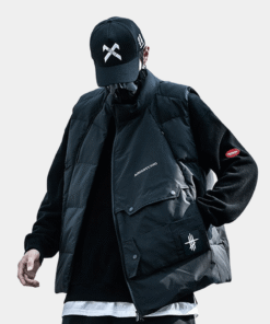 Black Tactical Vest Streetwear