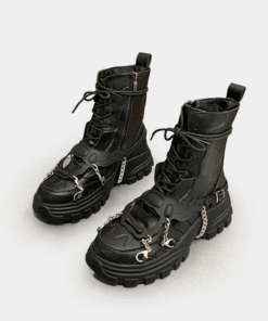 Black Boots With Chains