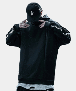 Black Techwear Hoodie