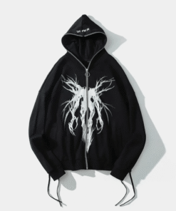 Grunge Black Hoodie