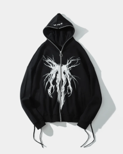 Grunge Black Hoodie