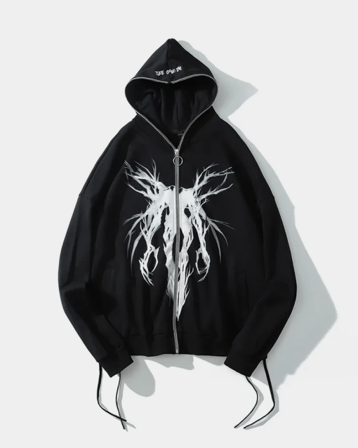 Grunge Black Hoodie
