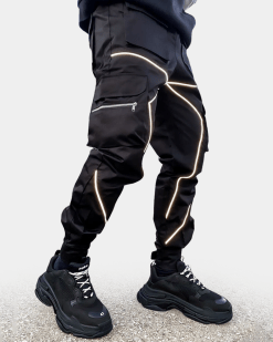 Black Reflective Pants