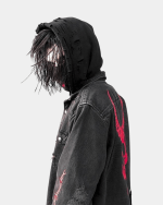 Punk Black Denim Jacket