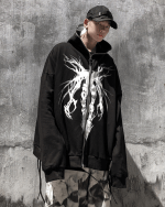 Grunge Black Hoodie