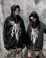 Grunge Black Hoodie