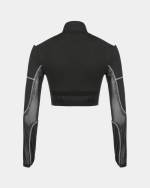 Black Buckle Crop Top