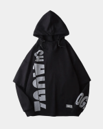 Black Loose Hoodie