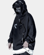 Techwear Hoodie With Straps