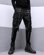 Black Pants With Straps