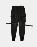 Black Pants With Straps