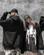 Grunge Black Hoodie